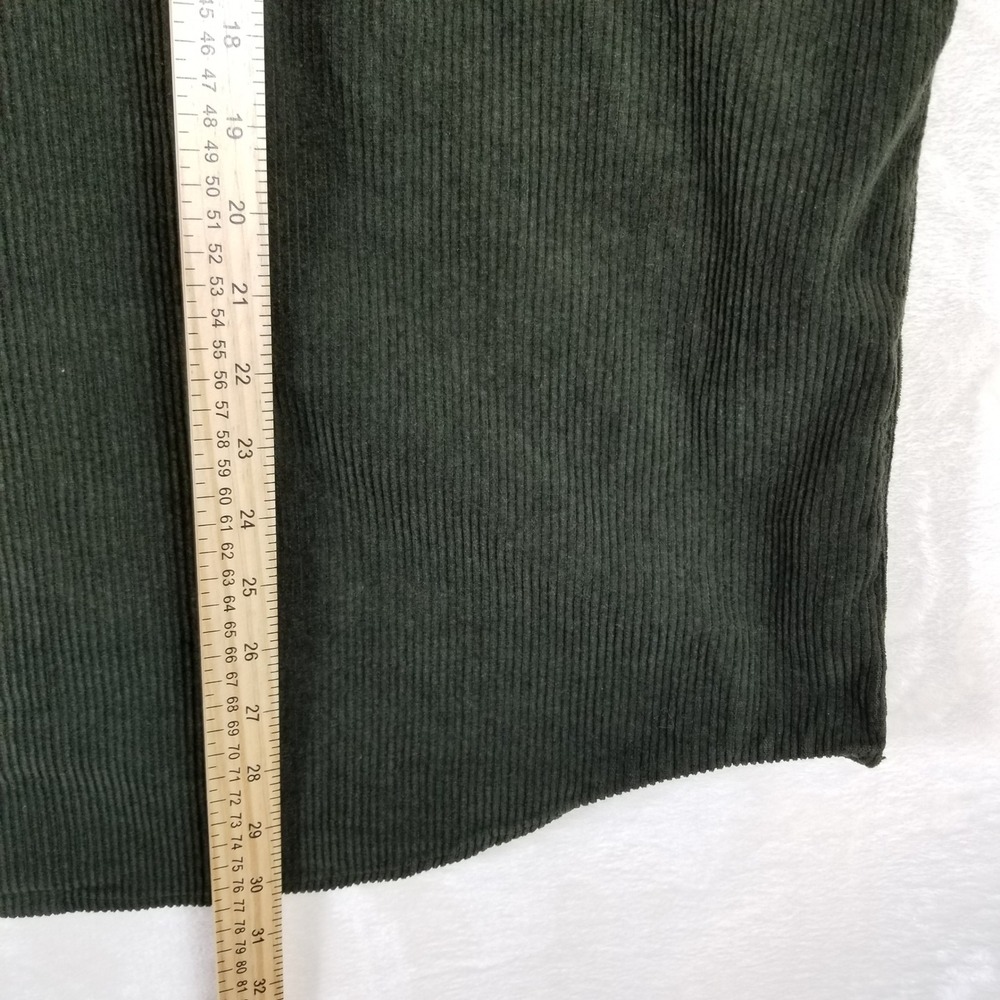 Gap Mens Corduroy Button Down Shirt XL Forest Green Wide Wale Cotton Shacket - Picture 6 of 7